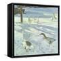 Snowfeeders, 1999-Timothy Easton-Framed Stretched Canvas