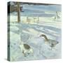 Snowfeeders, 1999-Timothy Easton-Stretched Canvas