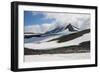 Snowfield Below Mutnovsky Volcano, Kamchatka, Russia, Eurasia-Michael-Framed Photographic Print