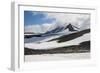 Snowfield Below Mutnovsky Volcano, Kamchatka, Russia, Eurasia-Michael-Framed Photographic Print