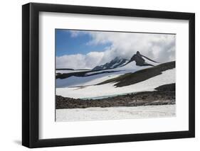 Snowfield Below Mutnovsky Volcano, Kamchatka, Russia, Eurasia-Michael-Framed Photographic Print