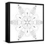 Snowflake 12-RUNA-Framed Stretched Canvas