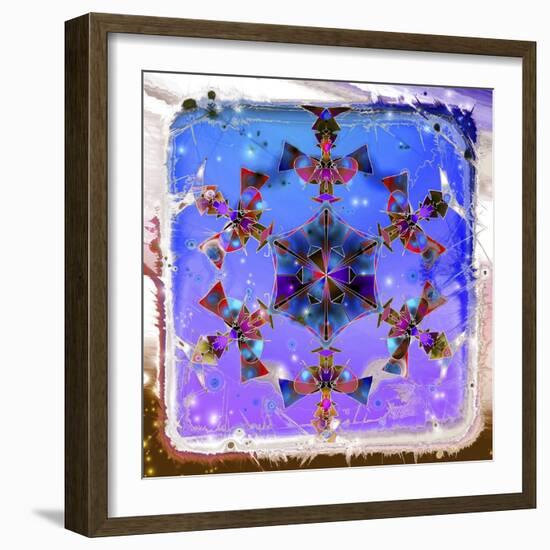 Snowflake 22  Coloring A-RUNA-Framed Giclee Print