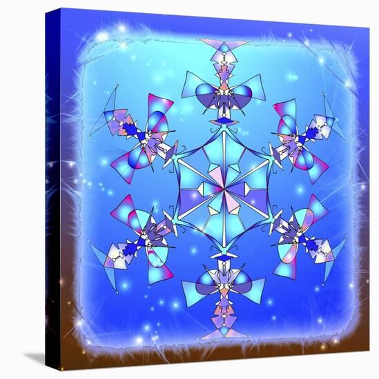 Snowflake 22 Coloring C-RUNA-Stretched Canvas