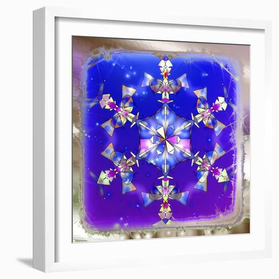 Snowflake 22 Coloring D-RUNA-Framed Giclee Print