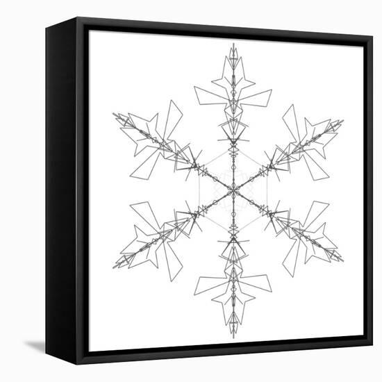 Snowflake 2-RUNA-Framed Stretched Canvas