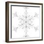 Snowflake 3-RUNA-Framed Giclee Print