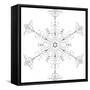 Snowflake 3-RUNA-Framed Stretched Canvas