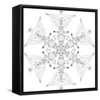 Snowflake 4-RUNA-Framed Stretched Canvas