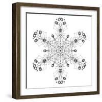 Snowflake 5-RUNA-Framed Giclee Print