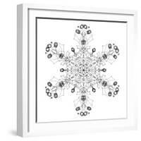 Snowflake 5-RUNA-Framed Giclee Print