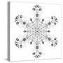 Snowflake 5-RUNA-Stretched Canvas