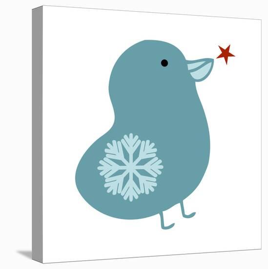 Snowflake Bird-Carla Martell-Stretched Canvas