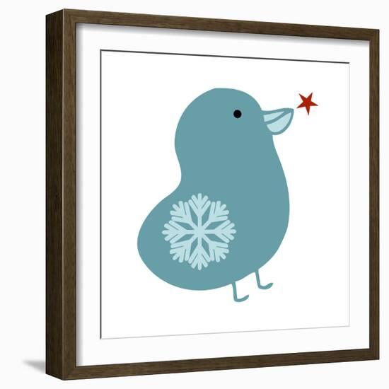 Snowflake Bird-Carla Martell-Framed Premium Giclee Print