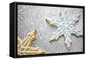 Snowflake Cookies-null-Framed Stretched Canvas