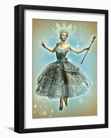 Snowflake Princess-Atelier Sommerland-Framed Art Print