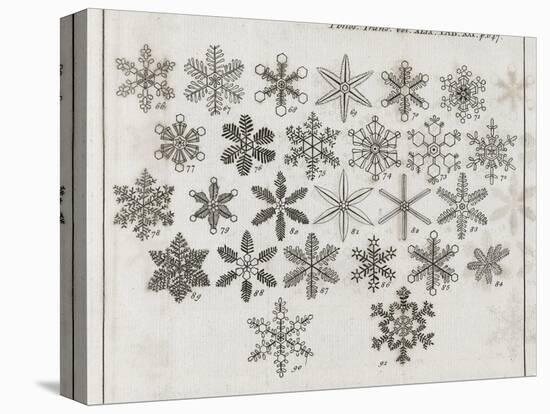 Snowflake Research, 18th Century-Middle Temple Library-Stretched Canvas