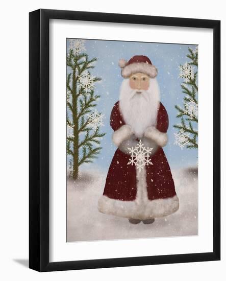 Snowflake Santa-Tina Nichols-Framed Giclee Print