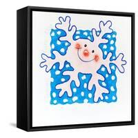 Snowflake Square-Tony Todd-Framed Stretched Canvas