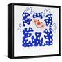 Snowflake Square-Tony Todd-Framed Stretched Canvas