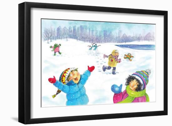 Snowflakes - Humpty Dumpty-Amy Wummer-Framed Giclee Print