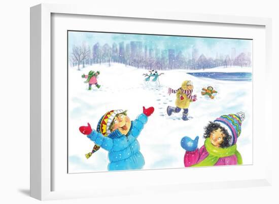 Snowflakes - Humpty Dumpty-Amy Wummer-Framed Giclee Print