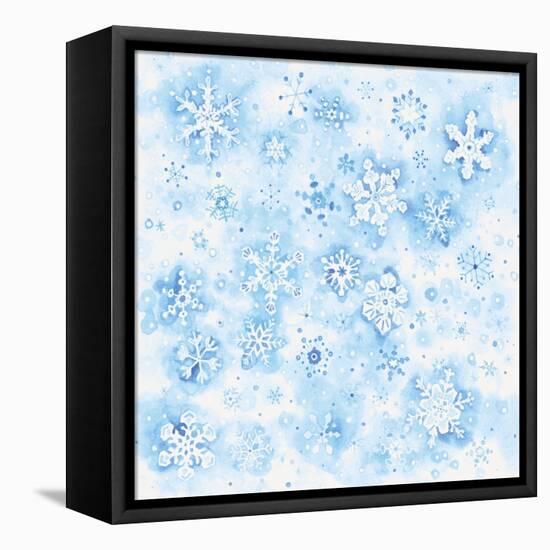 Snowflakes-Wendy Edelson-Framed Stretched Canvas