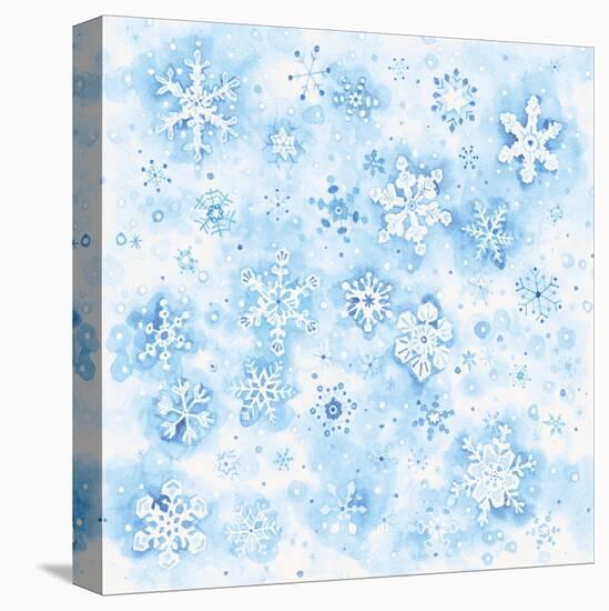 Snowflakes-Wendy Edelson-Stretched Canvas