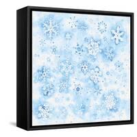 Snowflakes-Wendy Edelson-Framed Stretched Canvas