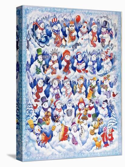 Snowfolks-Bill Bell-Stretched Canvas