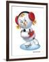 Snowgirl Figure Skater-Olga And Alexey Drozdov-Framed Photographic Print