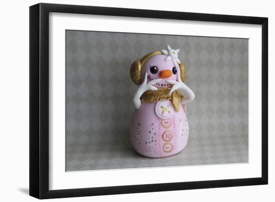 Snowgirl Tickled Pink-null-Framed Photographic Print