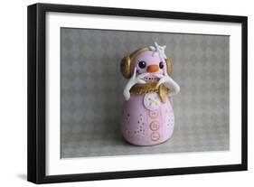 Snowgirl Tickled Pink-null-Framed Photographic Print