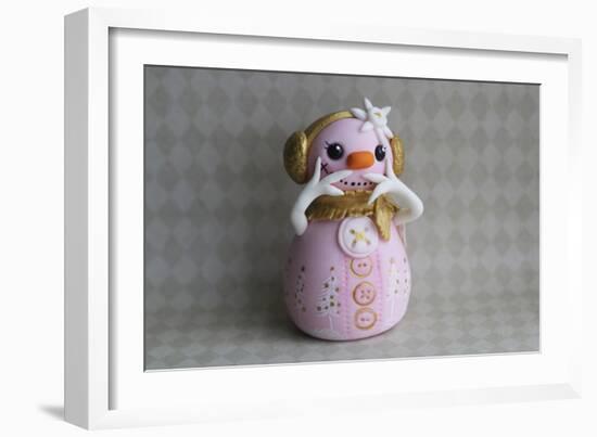 Snowgirl Tickled Pink-null-Framed Photographic Print