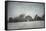 Snowing at the Old Barn-Jai Johnson-Framed Stretched Canvas