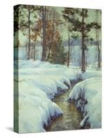 Snowladen Brook, Walter Launt Palmer (1854-1932)-Walter Launt Palmer-Stretched Canvas