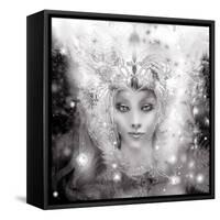 Snowmaid 3 Adault Coloring-RUNA-Framed Stretched Canvas