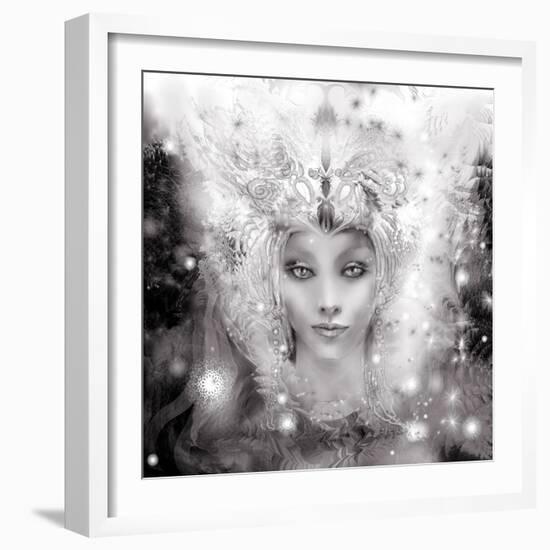 Snowmaid 3 Adault Coloring-RUNA-Framed Giclee Print