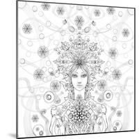 Snowmaid 4 Coloring-RUNA-Mounted Giclee Print