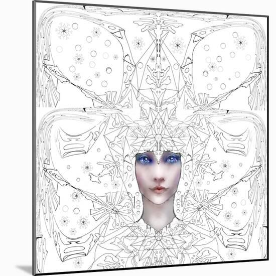 Snowmaid 6 Coloring-RUNA-Mounted Giclee Print