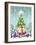 Snowman 2 Treehat-Margaret Wilson-Framed Giclee Print