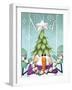 Snowman 2 Treehat-Margaret Wilson-Framed Giclee Print