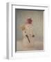 Snowman and Broom by Jennifer Kennard-Jennifer Kennard-Framed Photographic Print