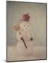 Snowman and Broom by Jennifer Kennard-Jennifer Kennard-Mounted Photographic Print