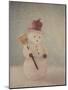 Snowman and Broom by Jennifer Kennard-Jennifer Kennard-Mounted Photographic Print