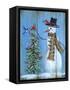 Snowman and Christmas Tree-Marilyn Dunlap-Framed Stretched Canvas