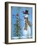 Snowman and Christmas Tree-Marilyn Dunlap-Framed Art Print