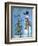 Snowman and Christmas Tree-Marilyn Dunlap-Framed Art Print