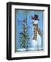 Snowman and Christmas Tree-Marilyn Dunlap-Framed Art Print