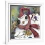 Snowman and Elves-Kory Fluckiger-Framed Giclee Print